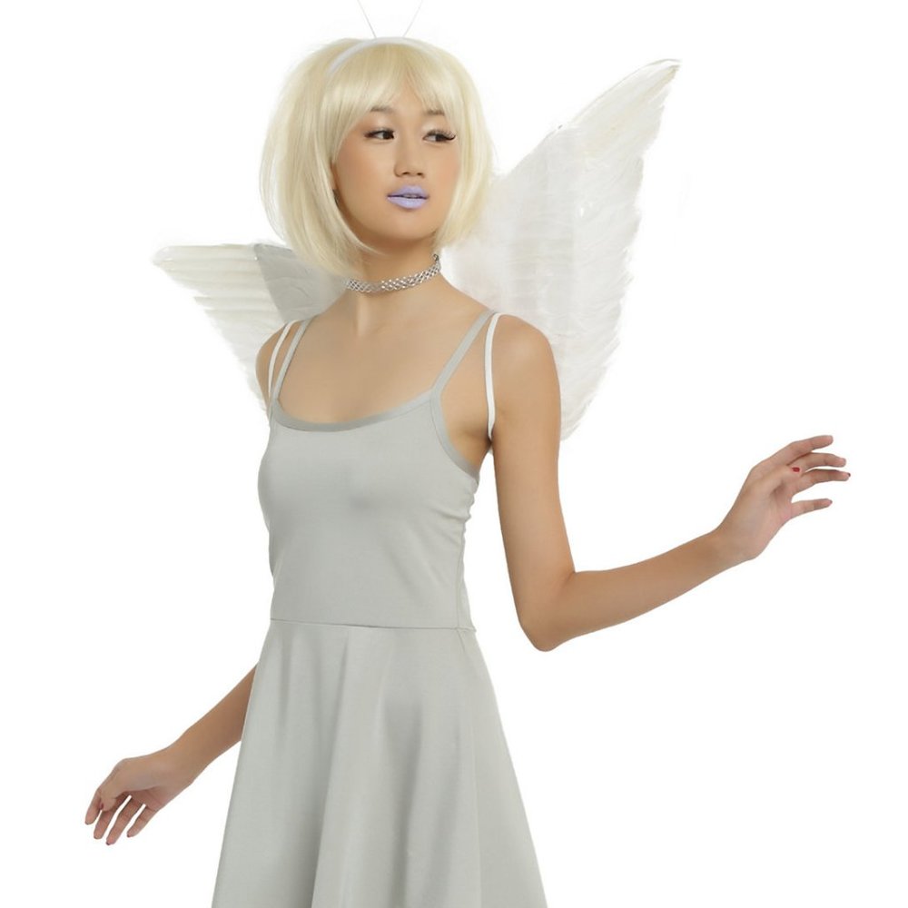 Hot Topic Silver Scream Mini Dress